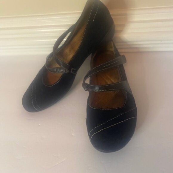 Naturalizer Nelson Black Suede, Mary Jane, Comfort women's shoes, size 9M - Picture 4 of 9